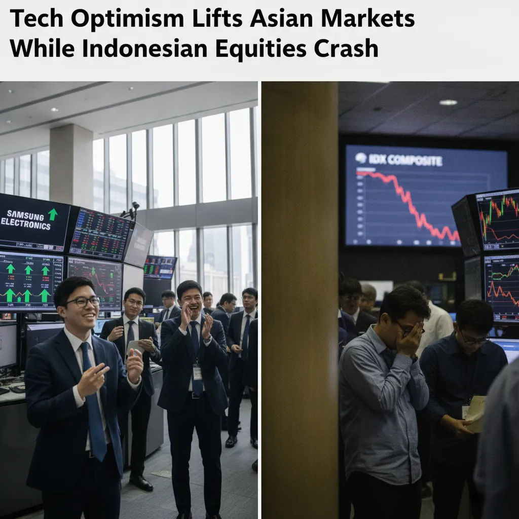 Tech Optimism Lifts Asian Markets While Indonesian Equities Crash